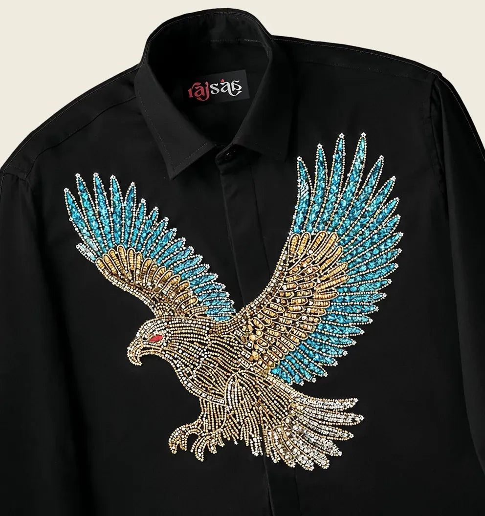 Midnight Eagle Diamond Work Shirt